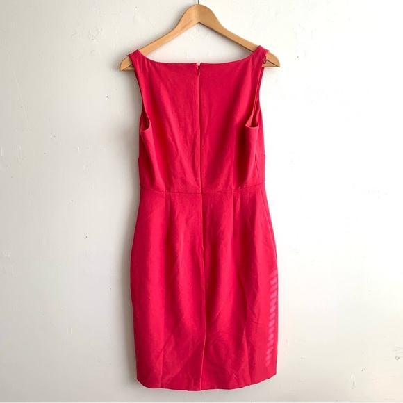 J. Crew Red Square Neck Knee Length Sleeveless Dress - Picture 8 of 9